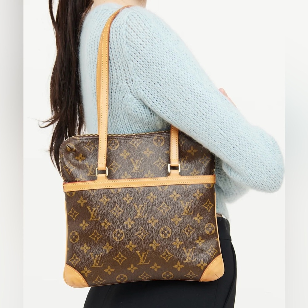 Authentic Louis Vuitton Vintage Coussin Shoulder Bag GM Brown Canvas Monogram - Picture 12 of 12
